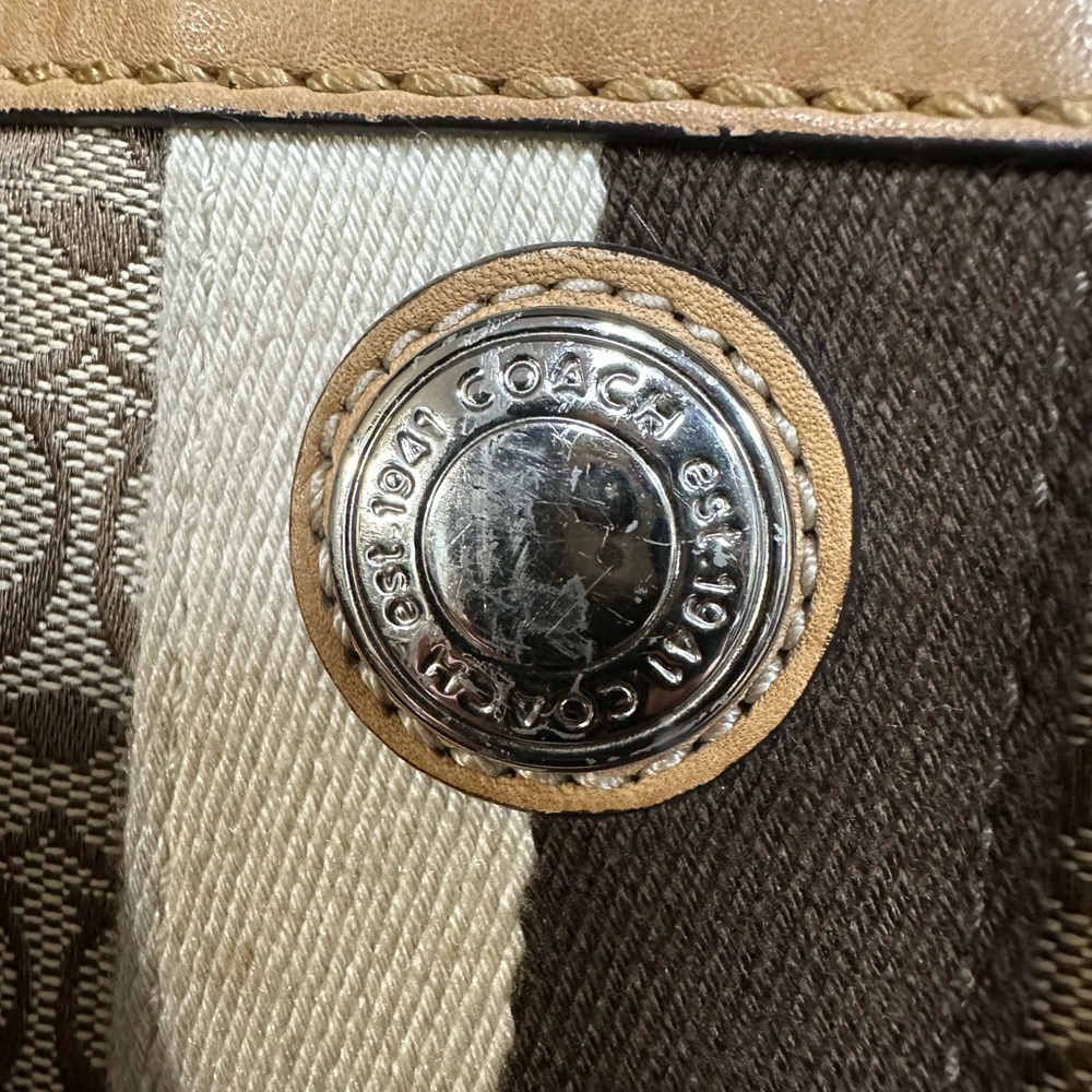 Coach Signature Brown Tote Bag / Diaper bag - Picture 2 of 16